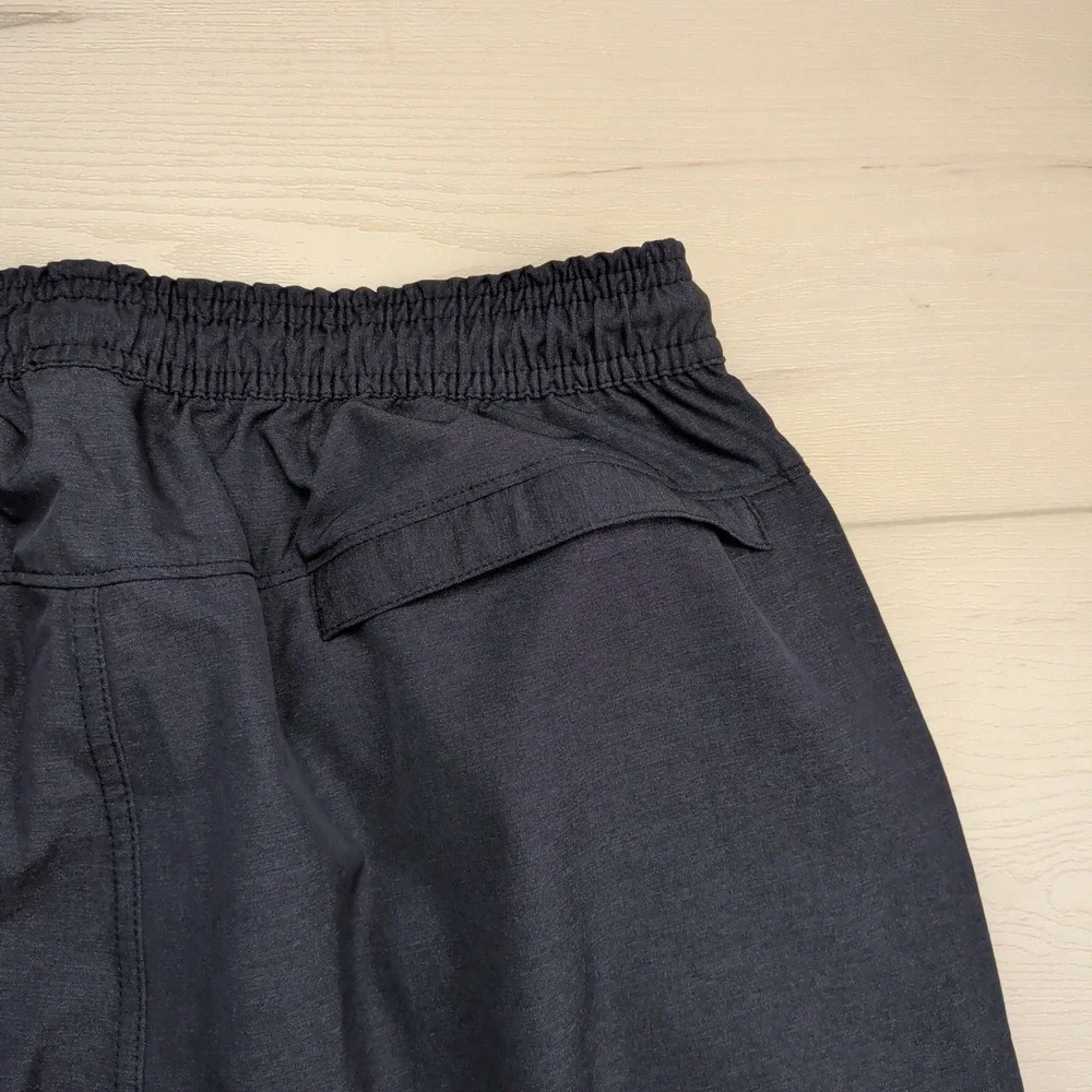 Travis Mathew Jogger Pants‎ Mens Small Black Elastic Waist Zip Pockets Golf